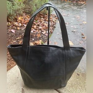 Coach Elegant Black Leather Tote